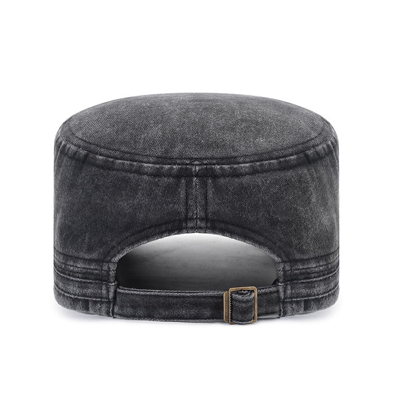 Men's Hat Distressed Cotton Cloth Flat-top Peaked Outdoor Hats & Caps