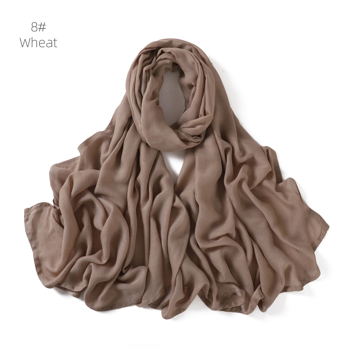 Modal Monochrome Rayon Breathable Shawl Cotton Linen Scarfs