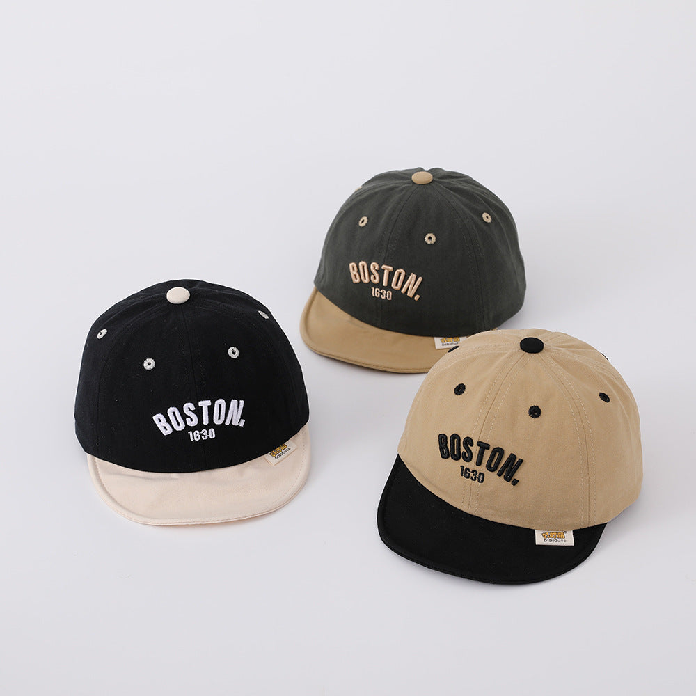 Hat Thin Peaked Korean Letter Boys Kids' Headwear