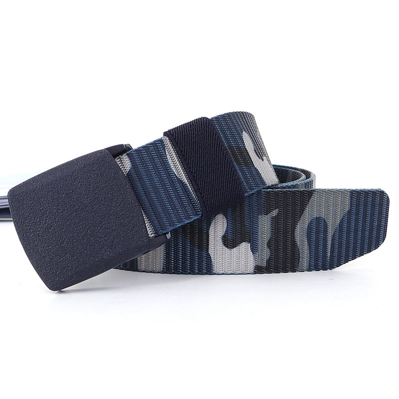 Women's & Men's Nylon Waistband Tactical Automatic Buckle Pants Belts