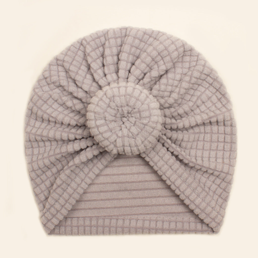 Winter Solid Color Donut Tam-o'-shanter Soft Stretch Kids' Headwear