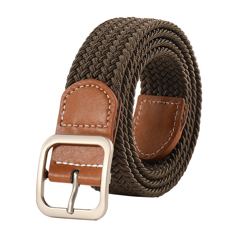 Lazy Canvas Woven Unisex Casual Trendy Belts