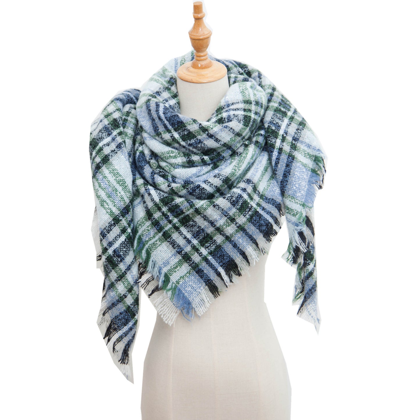 Versatile Source Shawl Large Plaid Triangle Scarfs