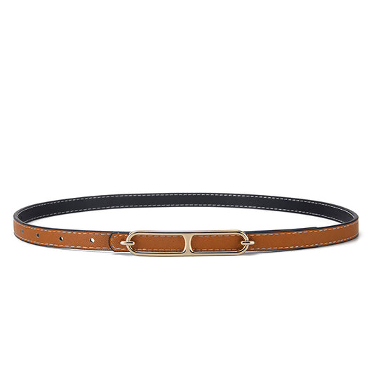 Women's Korean Style Pig Nose Buckle Waist Belts