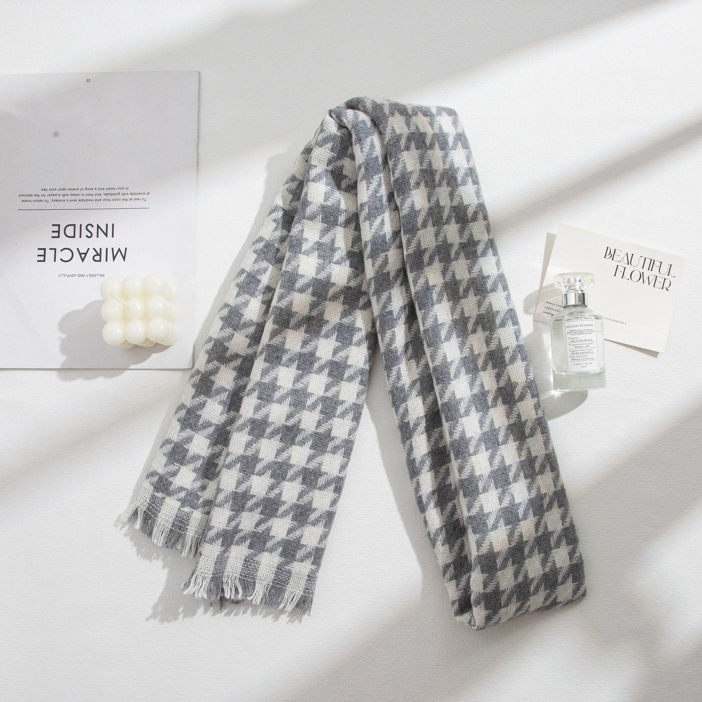 Women's High-grade Plaid Shawl Autumn Versatile Fashion Scarfs