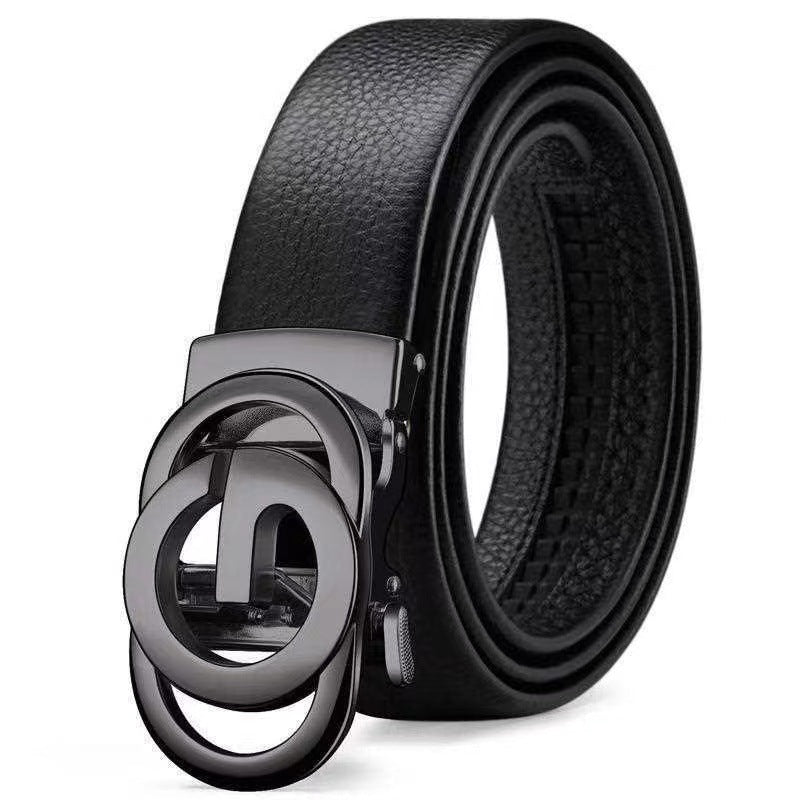 Men's Letter Alloy Buckle Automatic Waist Regular Belts