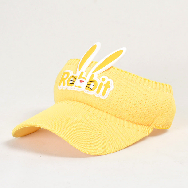 Children's Summer Hat Cartoon Rabbit Topless Male Female Sun Kids' Headwear