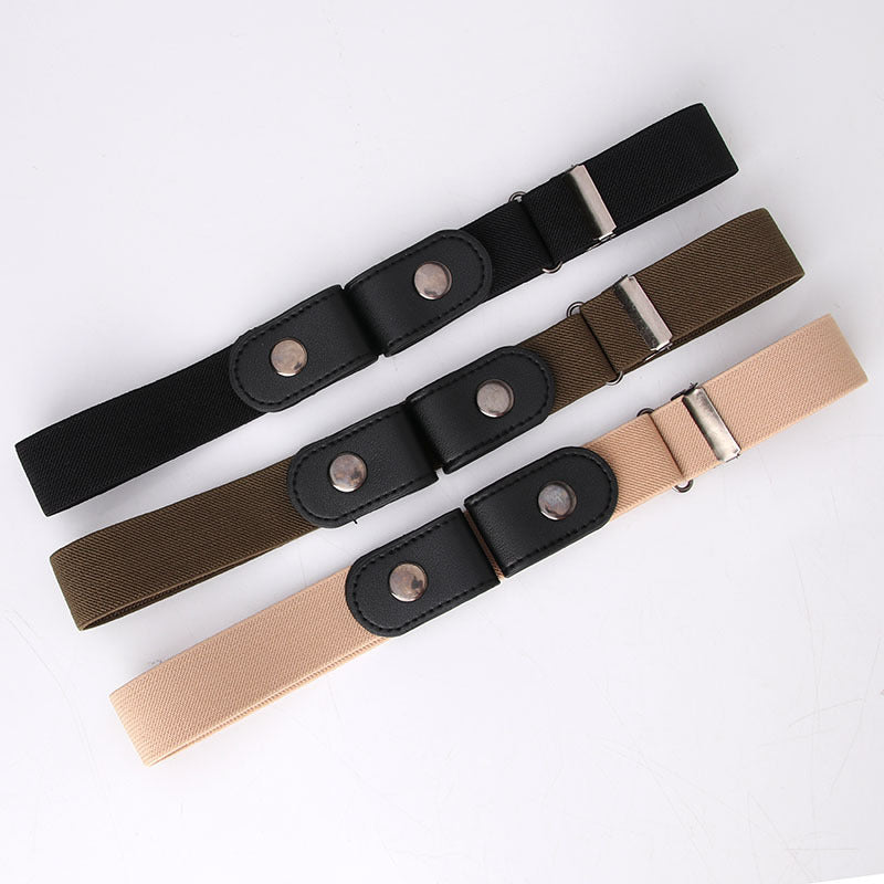 Women's Lazy Seamless Style Summer Jeans Fashion Belts