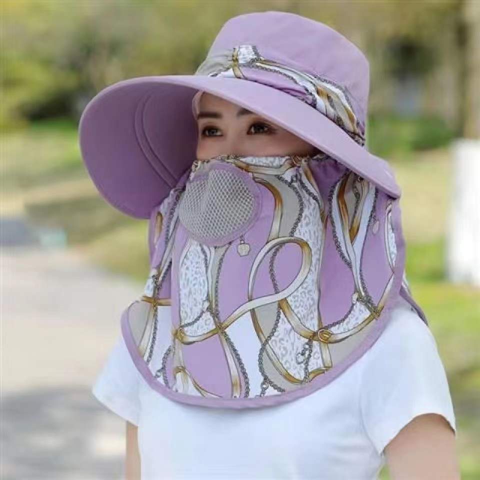 Women's Korean Style Sun Hat Big Brim Protection Shawl Hats & Caps