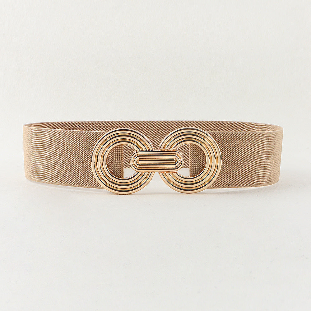 Women's Geometric Metal Buckle Trend Waist Seal Belts