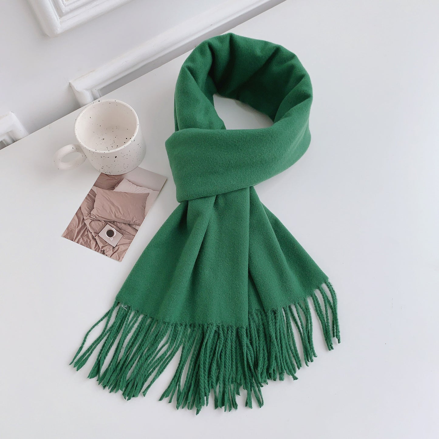 Women's Solid Color Korean Stylish Simple Versatile Scarfs