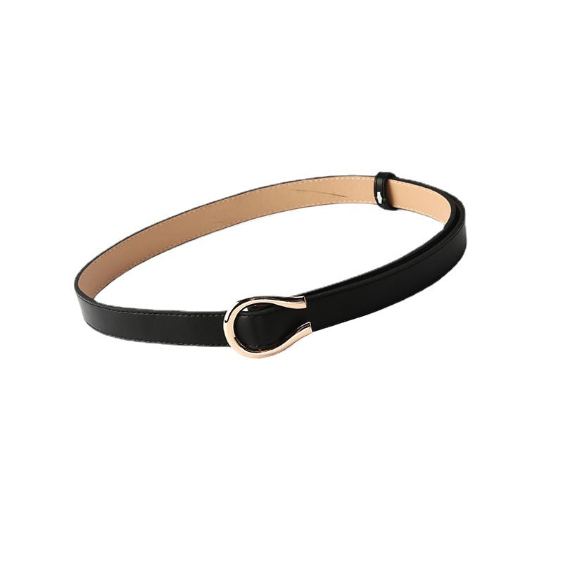 Women's No Hole Thin Style Temperament Wild With Dress Belts