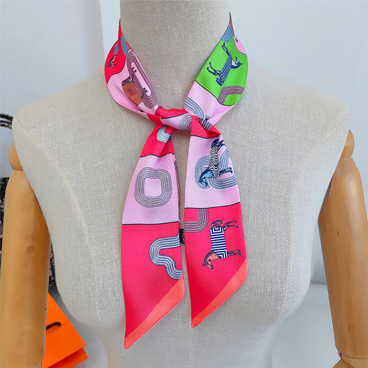 Early Autumn Versatile Plaid Horse War Ladies Decoration Scarfs