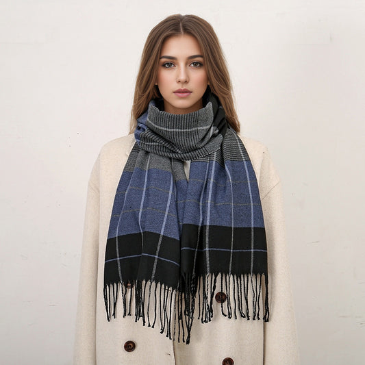 Women's Style Plaid High-grade Fashion Neck Protection Scarfs