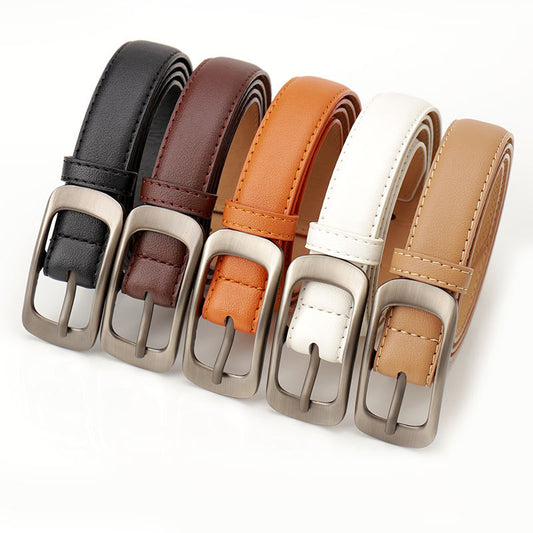 Women's & Men's Simple Casual Pin Buckle Suit Jeans Strap Belts