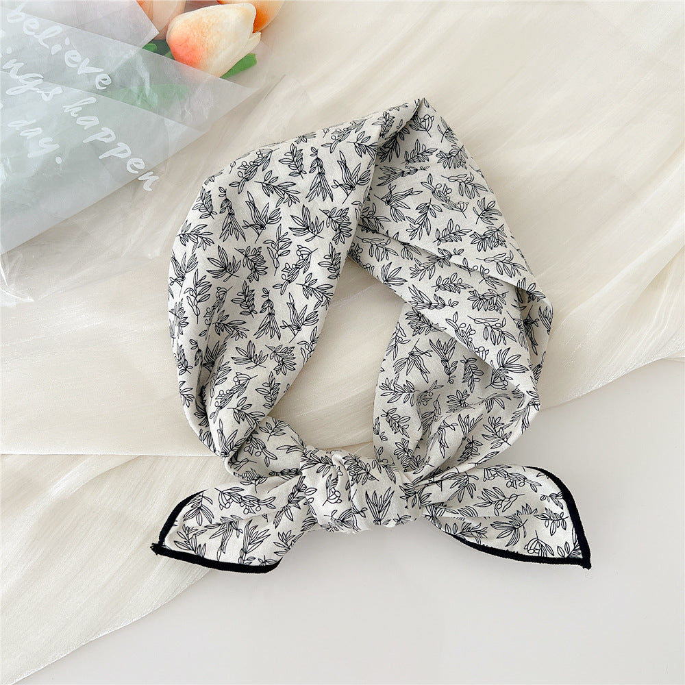 Women's Silk Summer Fresh Korean Style Artistic Scarfs