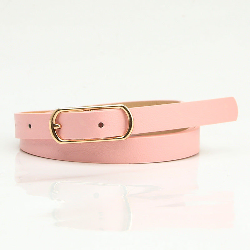 Women's Thin Fresh Sweet Dress Decorative Oval Belts