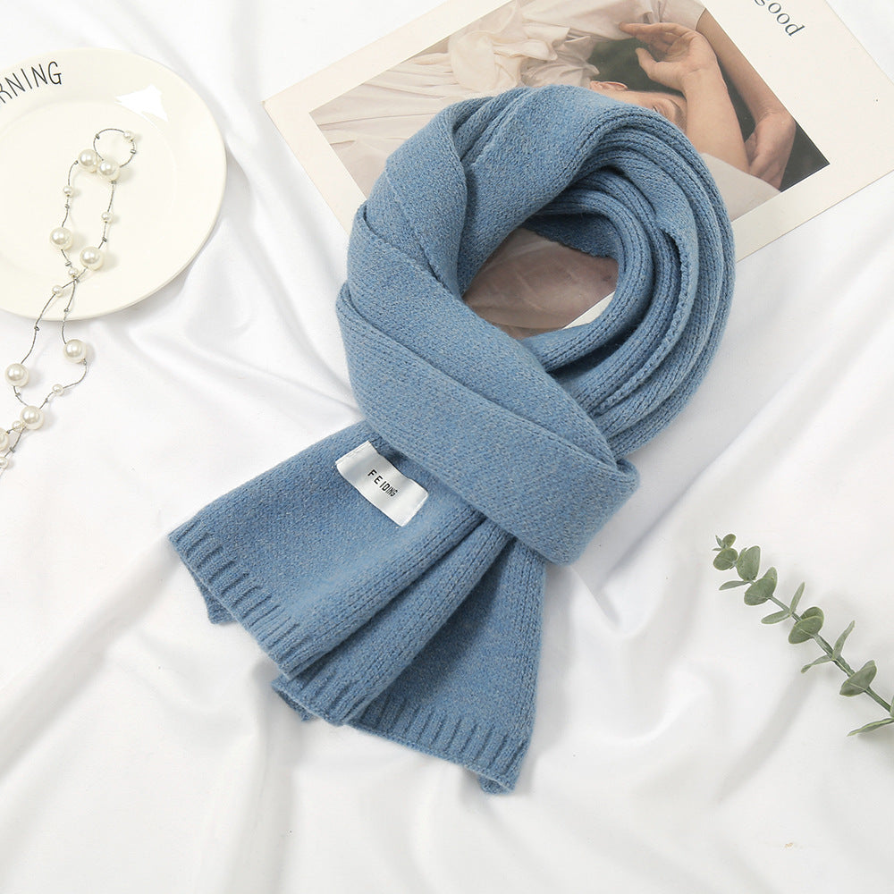 Women's Korean Wool Knitted Thickened Warm For Scarfs