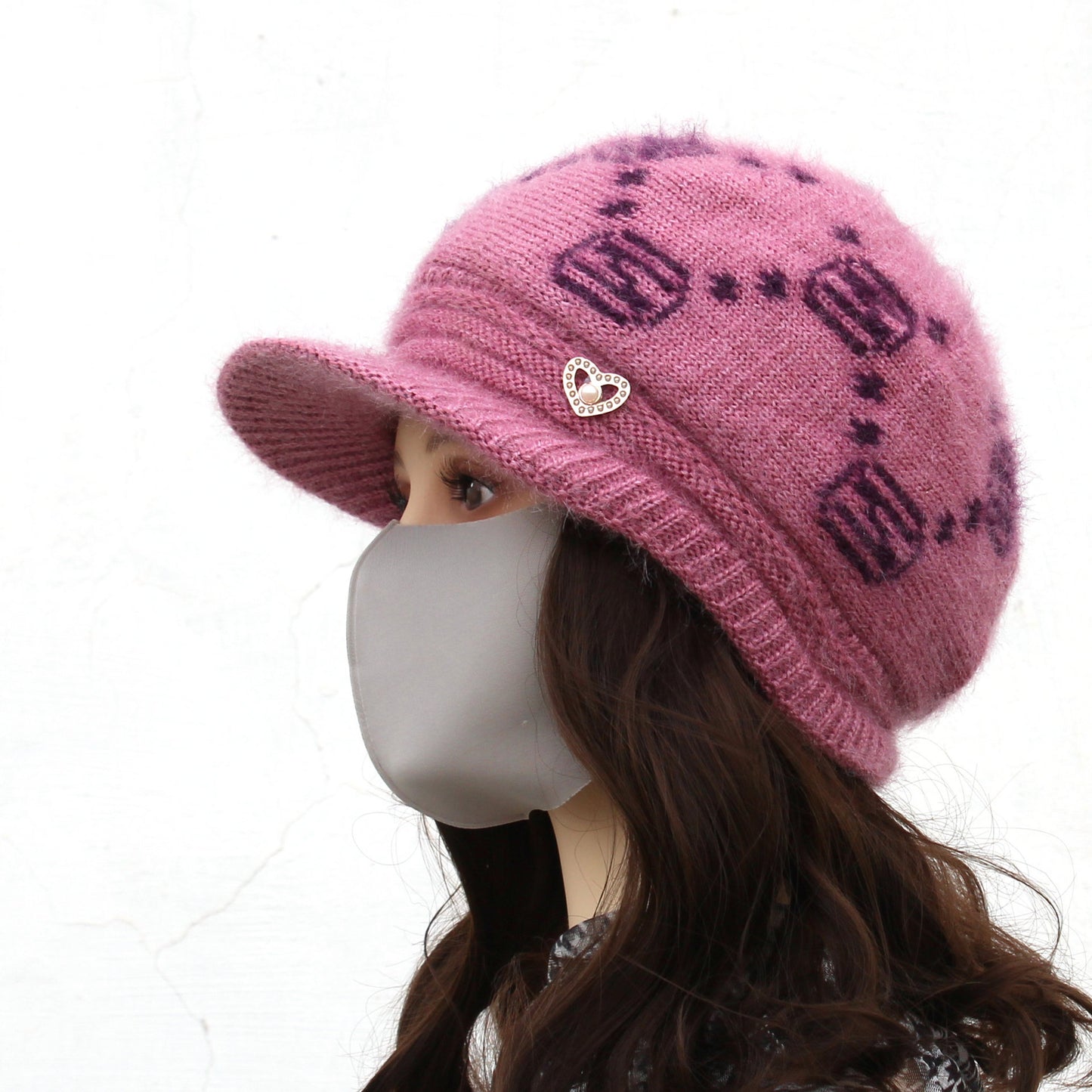 Winter Hat Female Mom Style Elders Grandma Fleece Thickened Hats & Caps