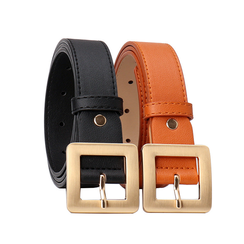 Women's Simple High-grade Square Buckle Fashion Korean Belts