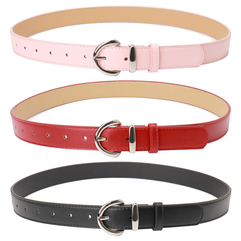 Women's Alloy Pin Buckle Female Korean Style Simple Casual Belts