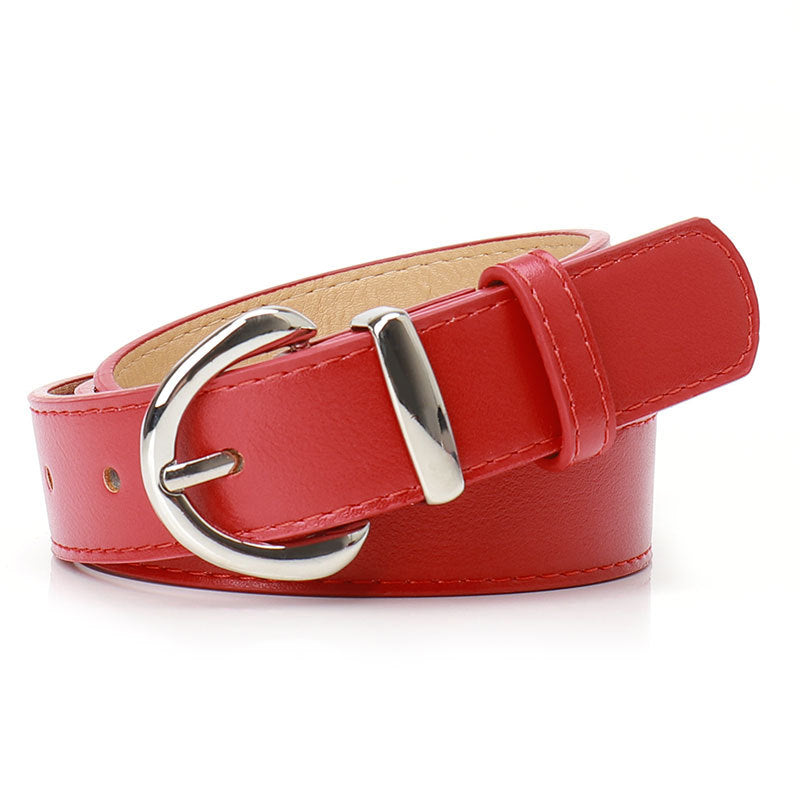 Women's Alloy Pin Buckle Female Korean Style Simple Casual Belts