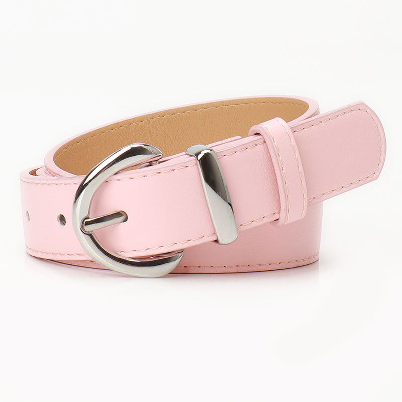 Women's Alloy Pin Buckle Female Korean Style Simple Casual Belts