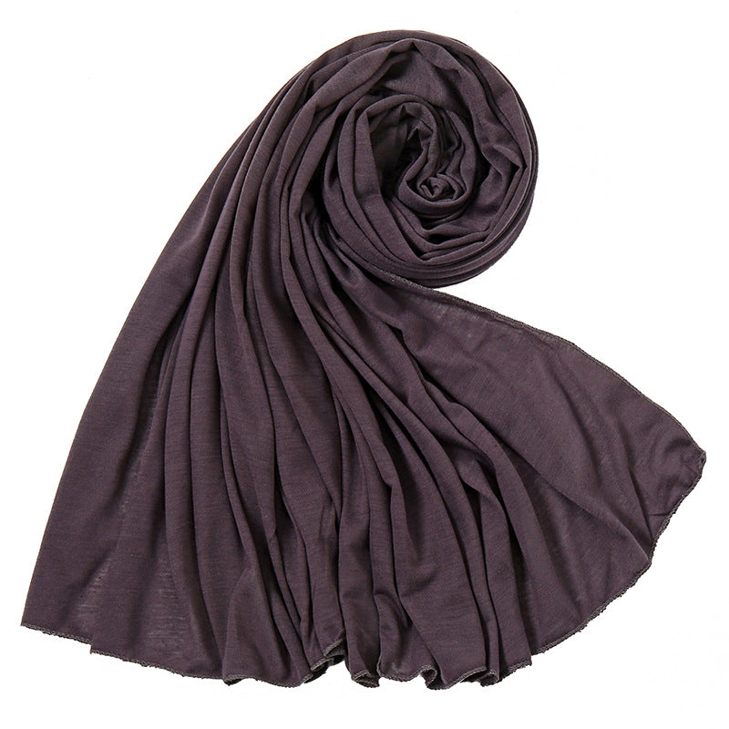 Women's Monochrome Jersey Toe High Quality Mercerized Scarfs