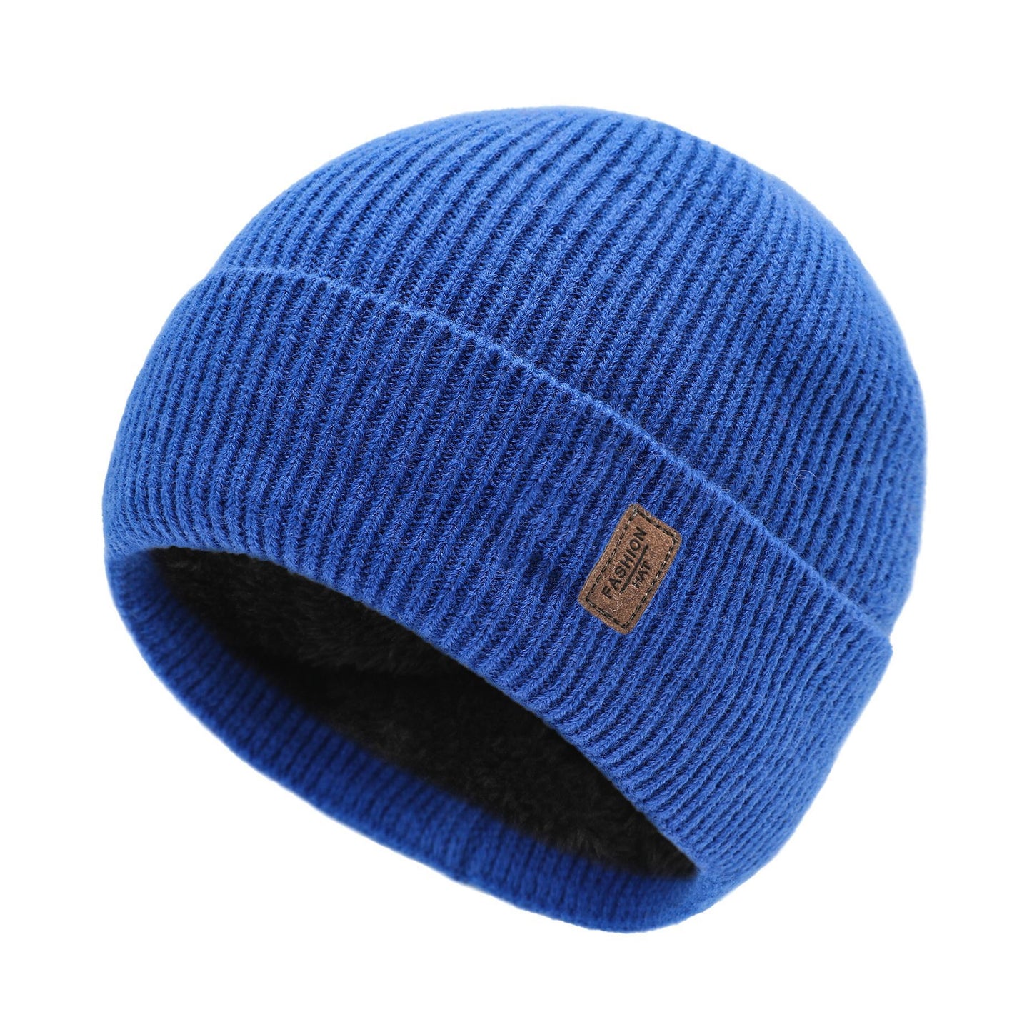 Women's & Men's Knit Hat Warm Thickened Earflaps Woolen Pullover Hats & Caps