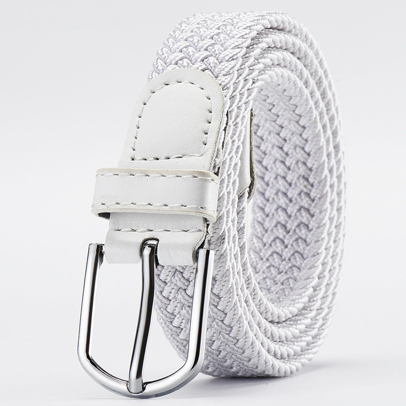 Women's & Men's Woven Elastic Stretch Canvas Female Korean Style Versatile Belts