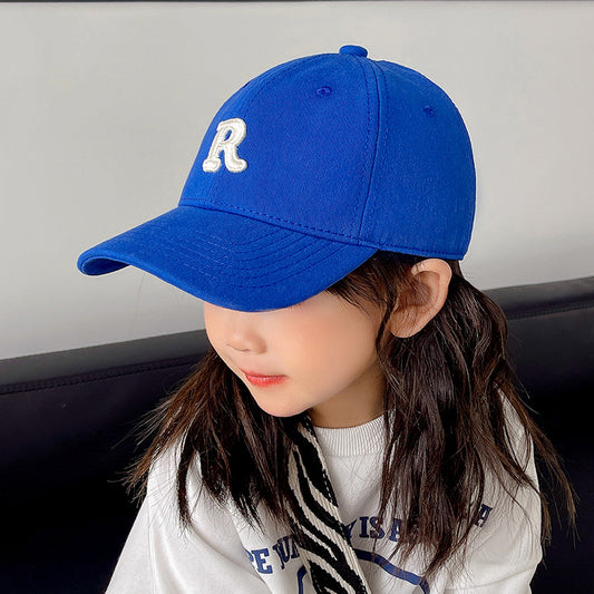 Letter Autumn Bay Hat Boys Sun Protection Simple Kids' Headwear