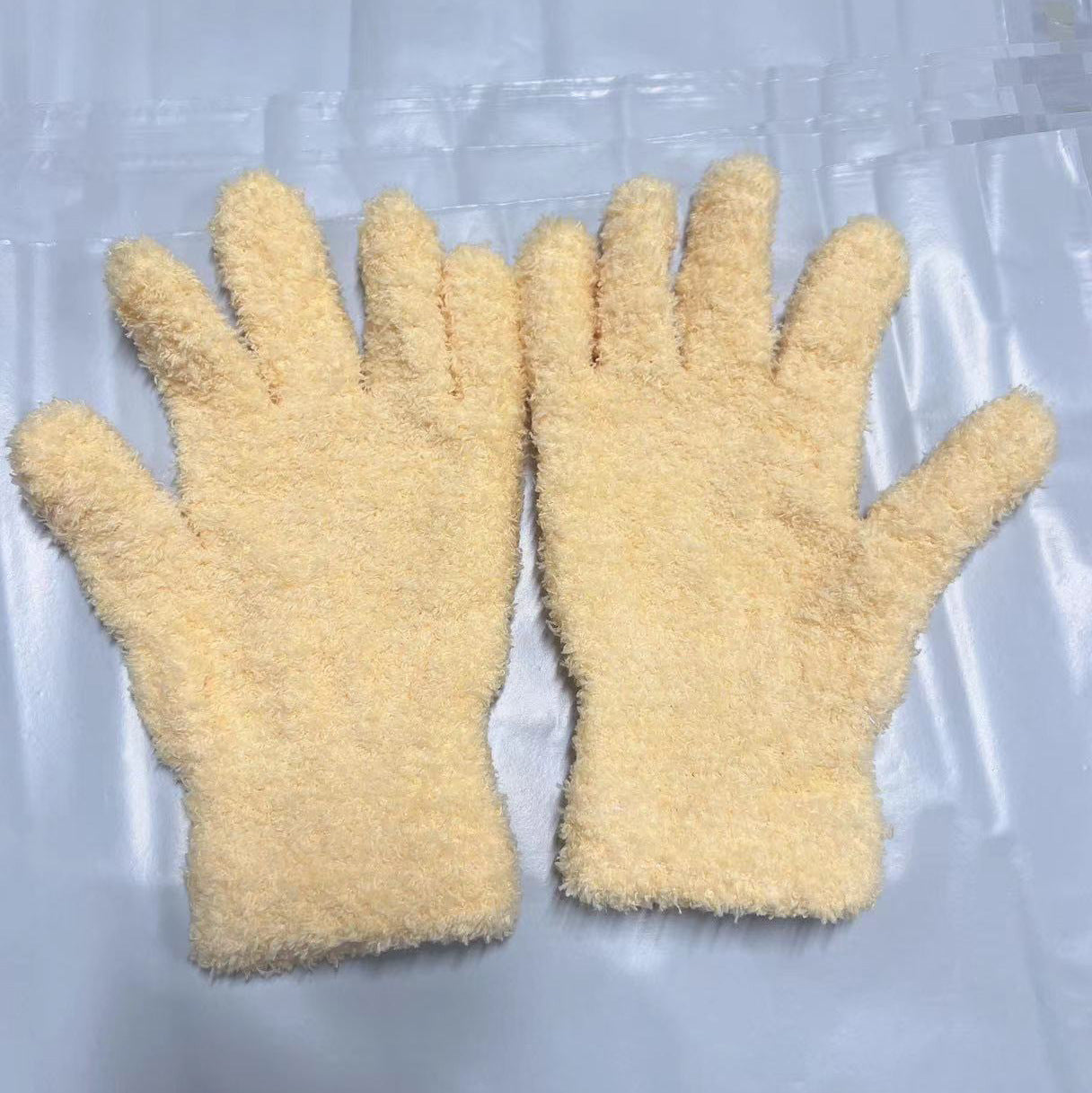 Cute Little Beaver Plush Coral Fleece Gloves