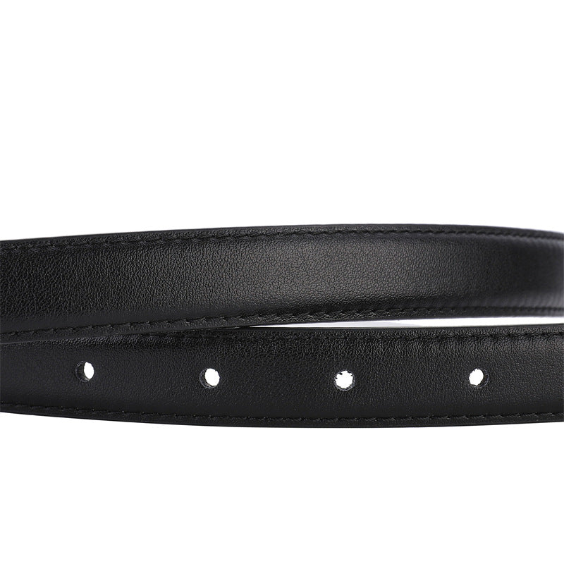 Women's Pure Cowhide Korean Style Simple Versatile Casual Belts