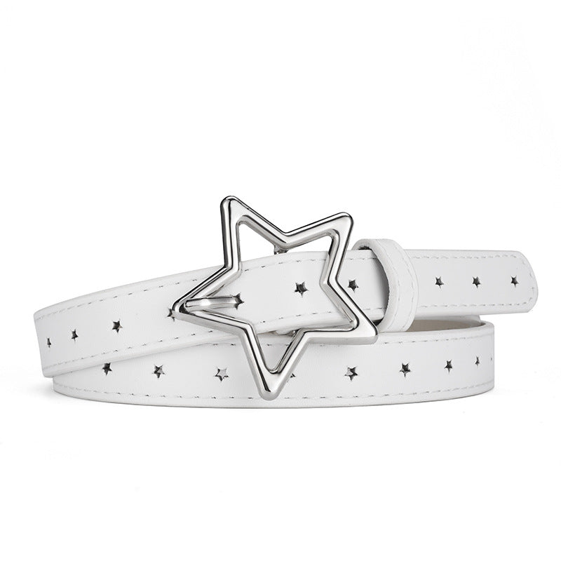 Women's & Children's Star Fashion Hole Sweet Decoration Matching Belts