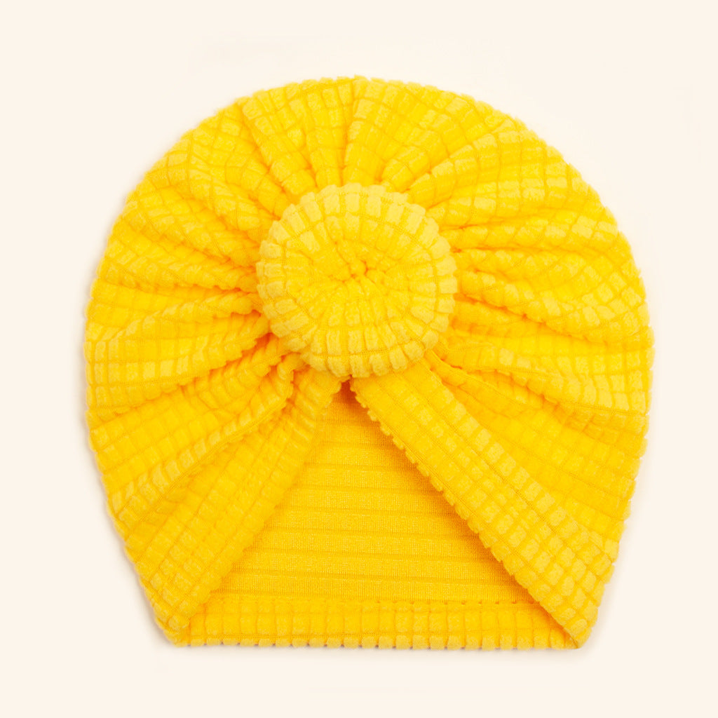 Winter Solid Color Donut Tam-o'-shanter Soft Stretch Kids' Headwear