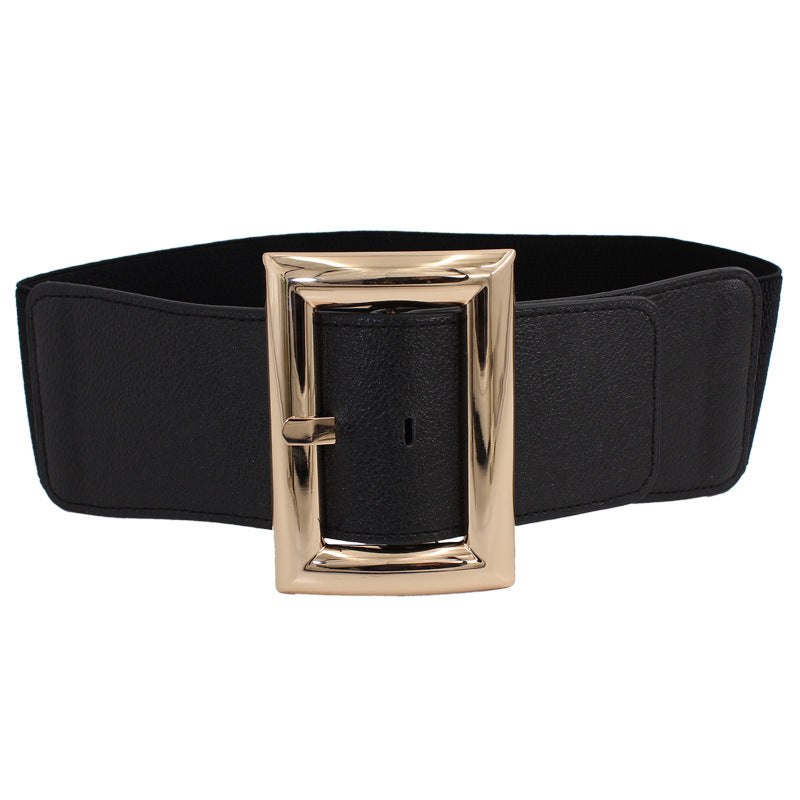 Women's Wide Retro Fashion Overcoat Tight Waist Belts