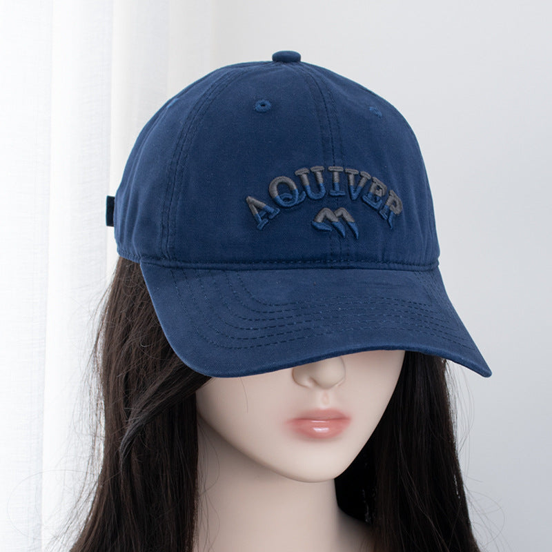 Women's & Men's Style Three-dimensional Letter Embroidery Soft Top Baseball Hats & Caps