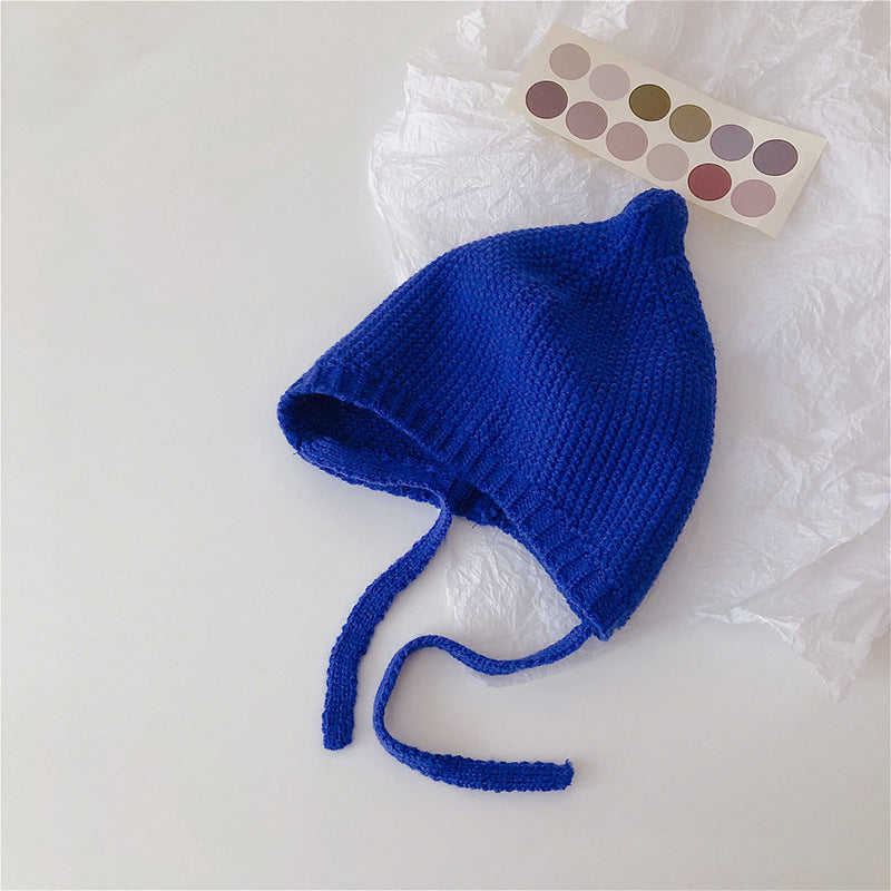 Style Hat Warm Wool Cute Pure Color Kids' Headwear