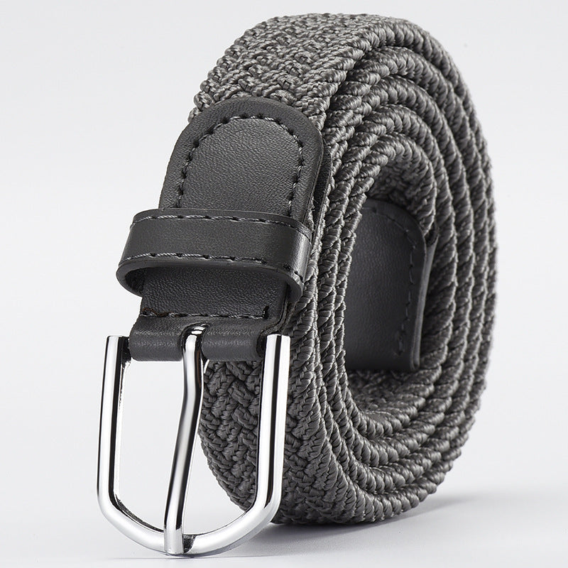 Women's & Men's Woven Elastic Stretch Canvas Female Korean Style Versatile Belts