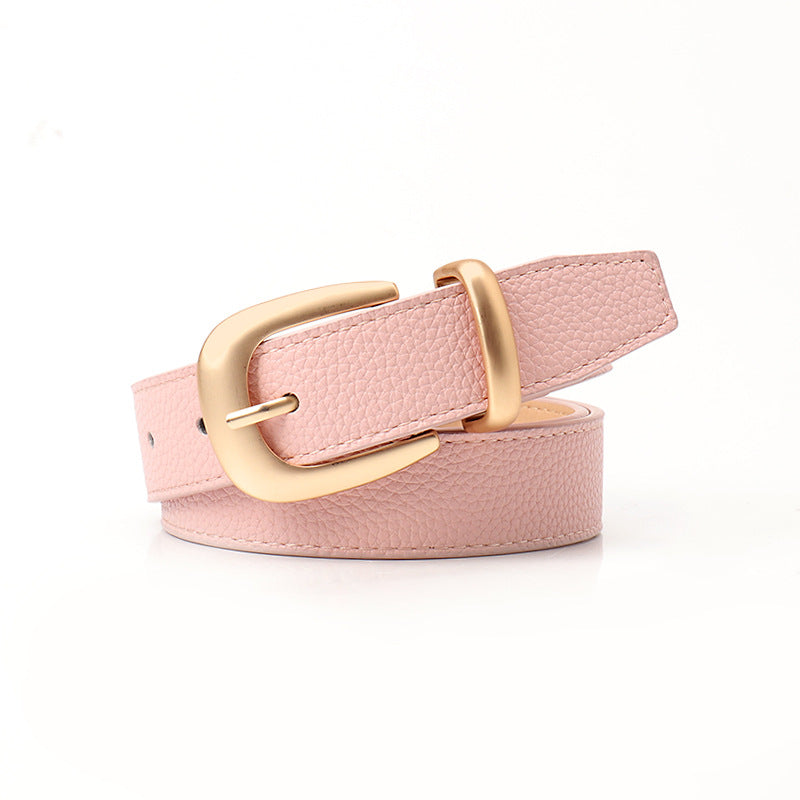 Women's Style Female Commute Pin Buckle Simple Belts