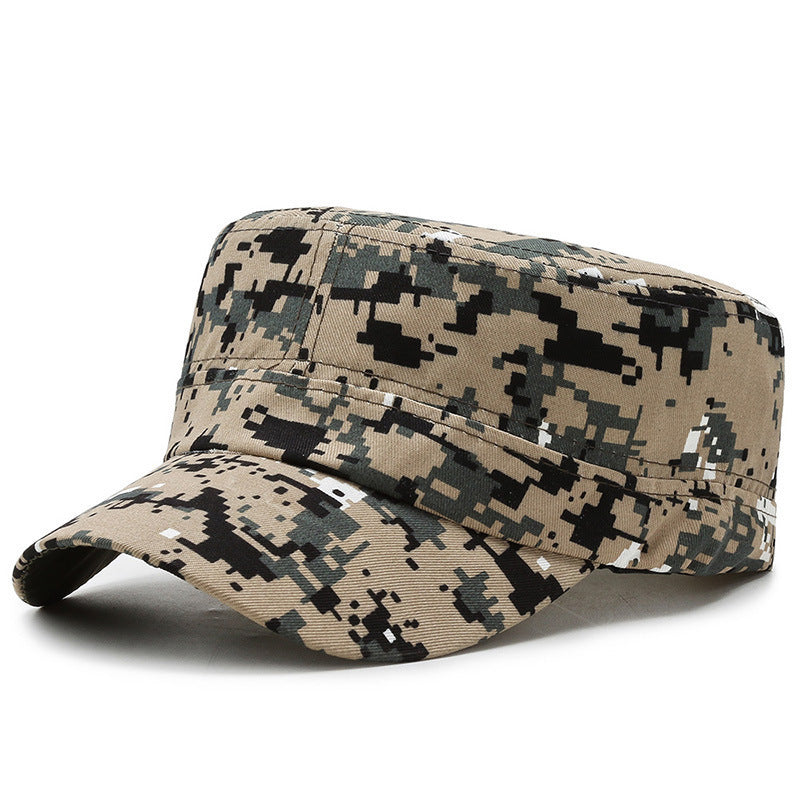 Women's & Men's Breathable Sun Hat Sunshade Military Flat-top Hats & Caps