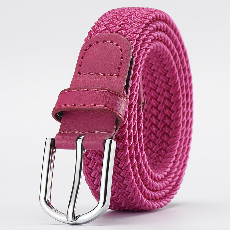 Women's & Men's Woven Elastic Stretch Canvas Female Korean Style Versatile Belts