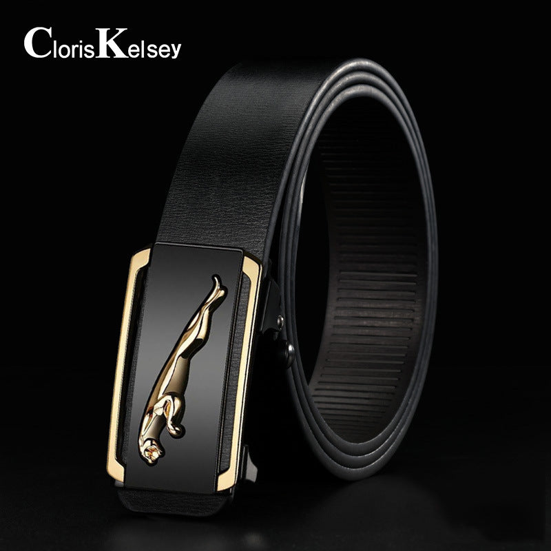 Men's Toothless Automatic Buckle Pants Versatile Trendy Belts