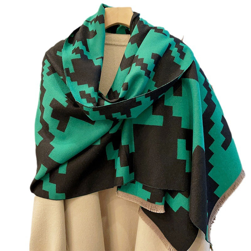 Women's Lunch Break Office Blanket Air-conditioned Room Scarfs