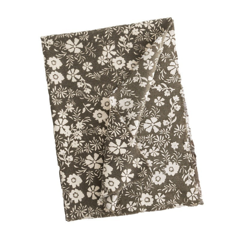 Women's Printed Fresh Little Daisy Artificial Cashmere Scarfs