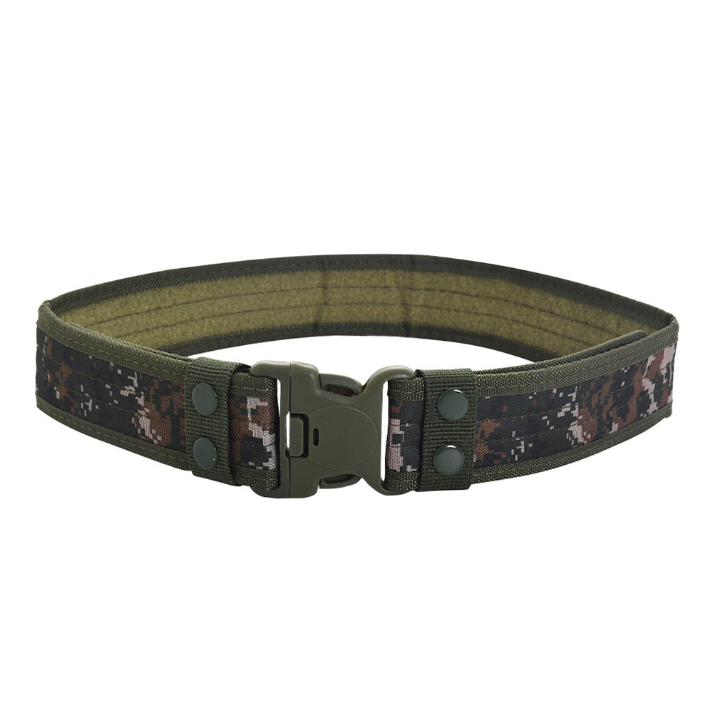 Men's Outdoor Training Plastic Buckle Canvas Military Belts