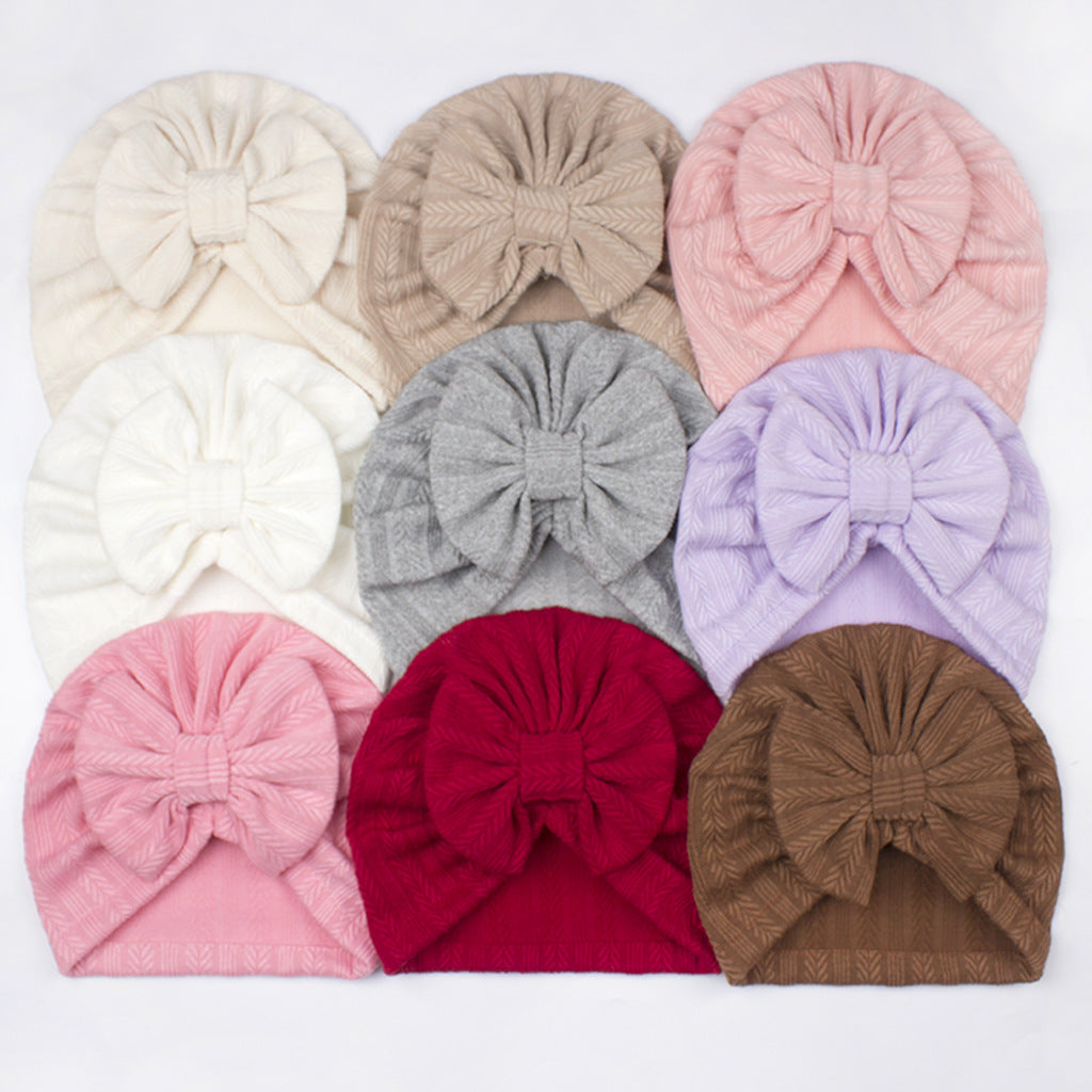 Hat Cute Boy Bow Wheat Beanie Kids' Headwear