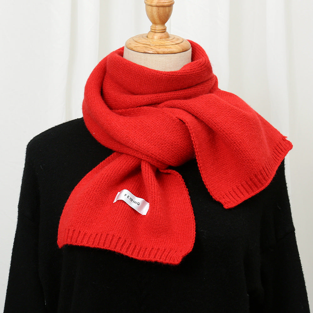 Women's Korean Wool Knitted Thickened Warm For Scarfs