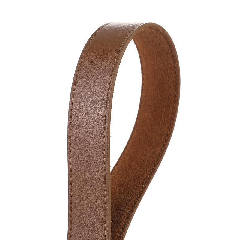 Women's Cowhide Leather Versatile Pin Buckle Decoration Belts