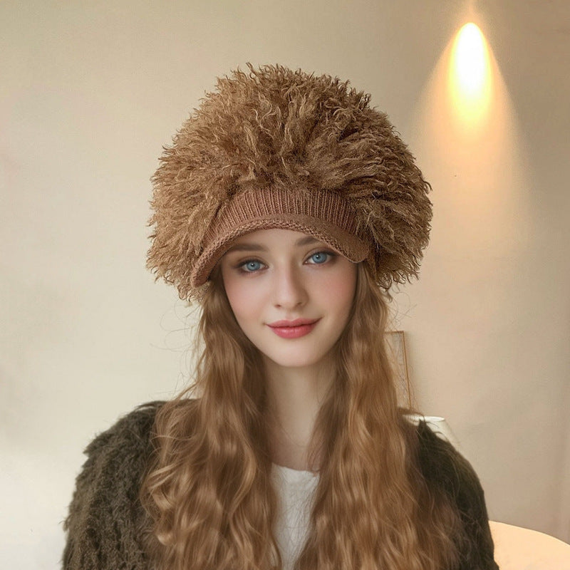 Women's Hot Plush Knitted Baseball Fashion Hat Hats & Caps